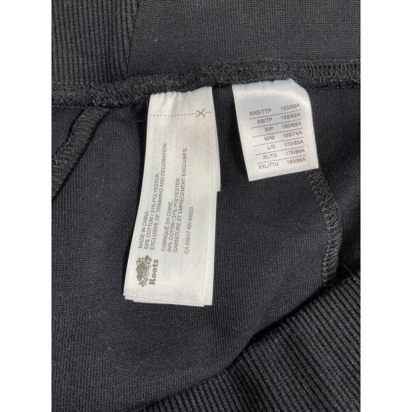 Roots NWOT Black Pull On Ponte Pants Zip Closure Pockets Size XL - Picture 8 of 8